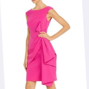 Eliza J. Asymmetrical Pleated Dress.
